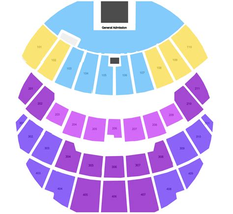 sphere seating chart with rows